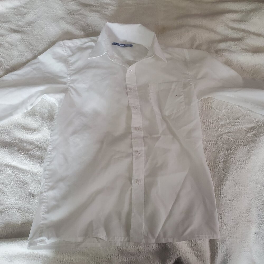 Boys white dress shirt